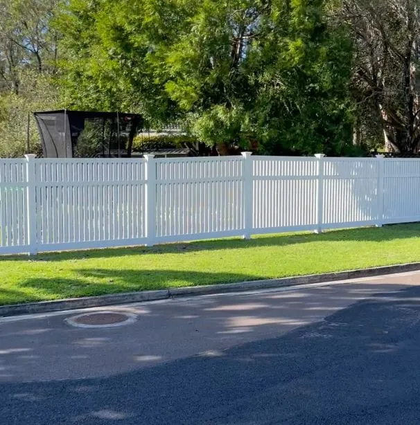 Semi-privacy pvc fencing central coast